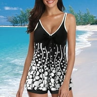 PJTEWAWE Plivanje Novo Split veličine kupaćim kostima Ženska tiskanih kratkih hlača Tankini