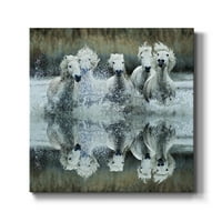 Camargue Reflection-Premium Galerija zamotana platno - spremna za objesiti