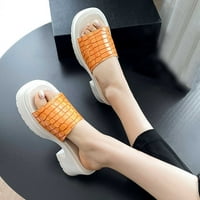 AMLBB Ljetne sandale za ženske sandale za obnavljanje luka Podrška casual elegantne posude za petu na