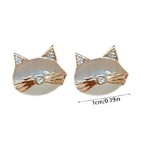 Naušnice obruča osjetljive uši slatke mačke na minđuše modne šik naušnice s pirsingom jednostavnih pribora
