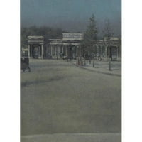 Paul Fordyce Maitland Black Ornate uokviren dvostruki matted muzej umjetnosti pod nazivom: Hyde Park Gate