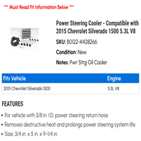 Cooler servo upravljača - kompatibilan sa Chevy Silverado 5.3L V8