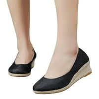 ROTOSW Womenske pumpe klizne na klin potpeticama napete cipele za prste pumpe Neklizajućom komforne
