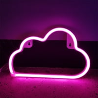 Shiusina LED Cloud Neon Light Sign Noćna svjetiljka Zidna umjetnost Dekorativna soba Dekor zabave