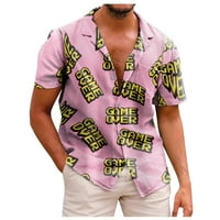 Ljetni trendi čišćenje muški košulje Ljeto Novo muško tiskano Slim Fit Majica Velika modna majica kratkih