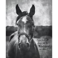 Louise, Gigi crni moderni uokvireni muzej umjetnosti tisak pod nazivom - Odličan konj