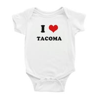 Srce Tacoma Love Funny Slatka baby bodysuit ryper