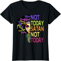 Ne danas sotona majica Afrička američka kršćanska vjera poklon majica