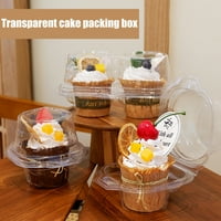 Hesoicy ekološka kutije za pakiranje -, sigurno brtvljenje gornje, okrugle prostora - personalizirana lagana pekarna ambalaža - PET prozirne kutije za torte - Kuhinjski opskrbljivanje