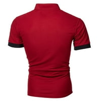 Muški kratki rukovi polo ležerne polka dot osnovne majice brzo suho gumne gore golf majice crvene s