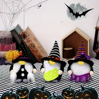 Halloween plišani vučnjak čarobnjaka Bijeli šampioni pleteni užareni scena raspored kuće ukras Halloween