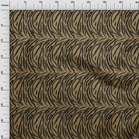 Onuone pamučna svila svijetla smeđa tkanina tigar životinja kožna tkanina za šivanje tiskane ploče od dvorišta širom dvorišta