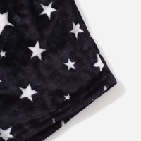Black flanel noćna odjeća za žene Star Print Comfy bez rukava Pajamas setovi salona za spavanje u salonu