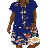 Niuer Plus size Žene Ležerne prilike Ležerne prilike za majicu Summer Vintage Ethnic Style Baggy Mini