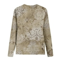 Fragarn Bluze za žene Dressy Print pulover Duksevi Jesen i zimsko čišćenje Ležerne prilike ljetne vrhove