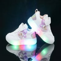 Leey-World Toddler cipele nove princeze Cipele za crtane svjetla Male i srednje djevojke modne cipele