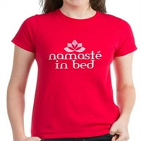Cafepress - NamastÃ © u majici u krevetu - Ženska tamna majica