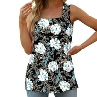 Pimfylm Womens T majice Grafički ženski ljetni kauzalni kratki rukav bluza okrugli vrat gornji vrat