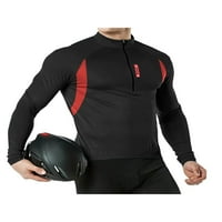 Muški biciklistički dres reflektirajuće biciklističke košulje sa zatvaračem Brze suho dugi rukavi Sportski