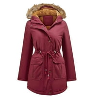 Loopsun Ljetna odjela za štednju za ženske zimske kapute Cardigan, ženska modna gornja kapuljača za