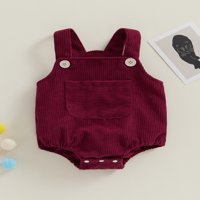 Baby Corduroy Rompers za djevojke dječake Novorođene kaiševe bez rukava koji su skokovi BodySuits odjeću