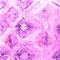 Ahgly Company u zatvorenom kvadratu Sažetak ružičaste prostirke savremene površine, 8 'kvadrat