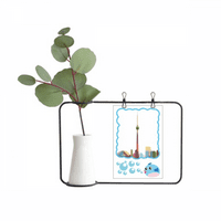 Kanada Znamenitost i gradska akvarela Prozirno staklo Viseće boce za ukrašavanje vaze