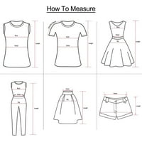 VEDOLAY WOMENS Ljeto nacrtavanje elastičnih casual visokih struka čvrste kratke hlače, Khaki XL