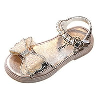Djevojke Ljetne princeze Shiny Pearl Bow Crnot cipele za djecu djece