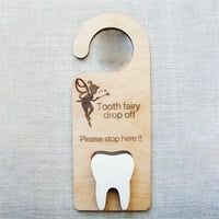 Outfmvch Party Ploče Home Decor zub vilinski vješalica za vrata sa držačem novca i zubnim dekorom zub