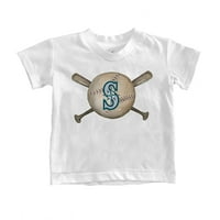 Mladišta Tiny Turpap bijeli Seattle Mariners Baseball Crossbats Majica