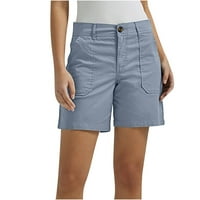 MAFYTYTPR Ženske kratke hlače za ljetno casual modne žene Čvrsto casual gumb High Squok džepovi kratke
