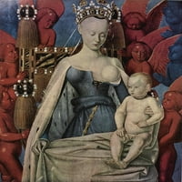 Stari majstori Djevičanski plakat print Jean Fouquet