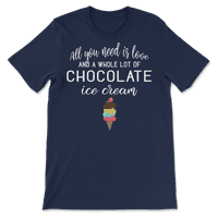 Majica od čokoladne sladoledom za ljubitelje sladoleda