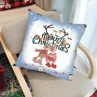 Sretan bacanje božićnih flanela - boemski mekani plišani flanel baca za bacanje kreveta kauč kauč kampovi