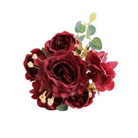 Umjetni božurski cvijeće Rose Home Party Wedding Dekorativne lažne ruže Buket
