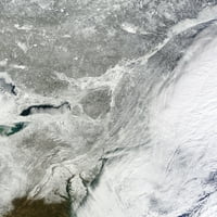 Zimska oluja preko sjeveroistočne države i atlantskog okeana
