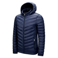 Zimski kaputi za muškarce - čvrste tople tanke anorak turtleneck dugih rukava puni zip, za jesen zimsko