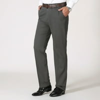 Wofedyo Muške hlače Muške čvrste hlače pune dužine Slim džepni patentni patentni pantni pantri za muškarce