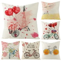 Taluosi cvjetni bicikl Balon Print Lan Meko bacanje jastuk jastuk za jastuk