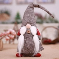 Gnomes Božićni ukras, ručno pusti plišani vileski stol ukrasi švedski santa turistički kolekcionarski