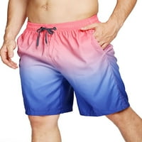 Paille muškarci Ljetne kratke hlače Gradijentno dno nacrtaju kratke hlače za plažu ravno noge mini pantalone