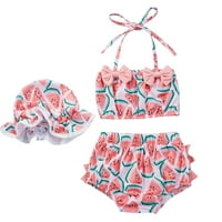 SNGXGN TODDLER Baby Girls Ljetni kupaći kostimi pokrivaju rukavice bez rukava za djevojčice ružičaste,