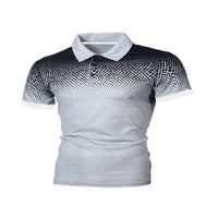 Rejlun muns vrhovi gumb Polo majica kratkih rukava s majicom Slim Fit Majica Classic Ljetni tee svijetlo