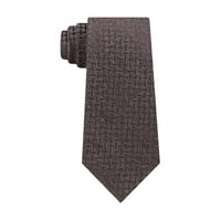 Michael Kors Mens Marl Criss Cross Samostalna kravata, smeđa, jedna veličina