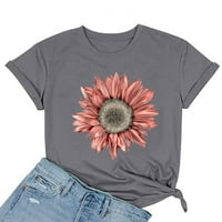 Ženska modna tiskanja O-izrez Kratka majica Labava bluza Top košulja Molimo kupite jednu ili dvije veličine