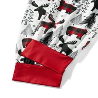 Božićna porodica Pajamas Podudaranje set jelena Božićno drvce Print Tops pantalona za spavanje Loungewear