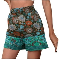Usmixi na prodaju za žene Ženske kratke hlače Ljetna plaža Vintage boemska cvjetna labava ravna vuka