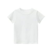NSENDM Workout Top Toddler Kids Girls Boys Kratki rukav Osnovna majica Ležerne prilike ljetne majice