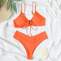 Bikini visokih struka Žene setovi dva kostima kupaćeg kostima za kupaći kostim